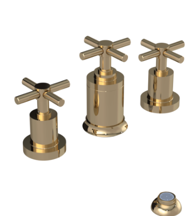 Rubinet 6CGNC Bidet Fitting With Spray, Diverter, With Vacuum Breaker (Less Drain)