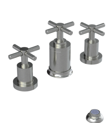 Rubinet 6CGNC Bidet Fitting With Spray, Diverter, With Vacuum Breaker (Less Drain)