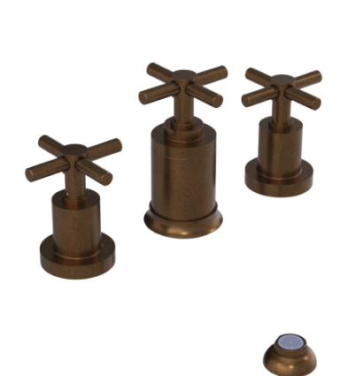 Rubinet 6CGNC Bidet Fitting With Spray, Diverter, With Vacuum Breaker (Less Drain)