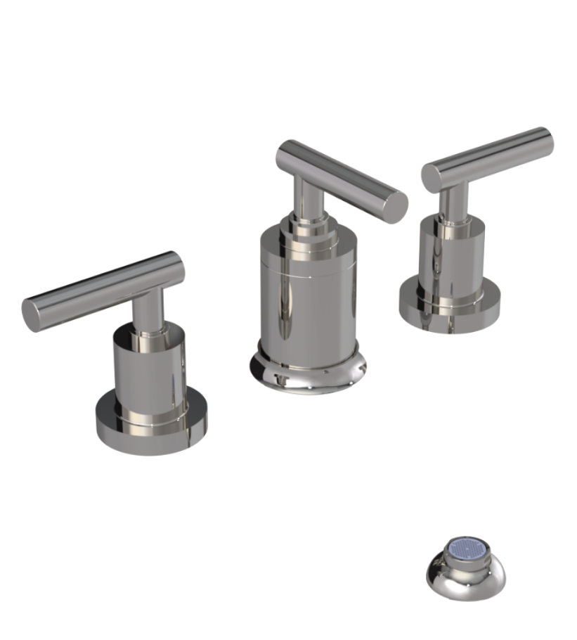 Rubinet 6CGNL Bidet Fitting With Spray, Diverter, With Vacuum Breaker (Less Drain)