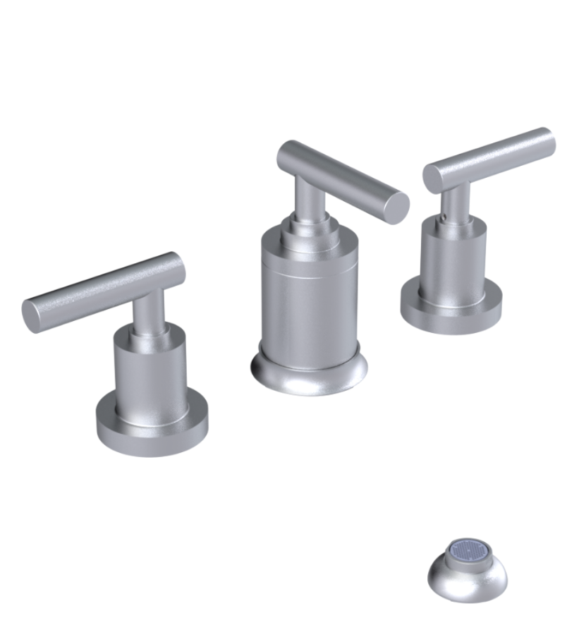Rubinet 6CGNL Bidet Fitting With Spray, Diverter, With Vacuum Breaker (Less Drain)