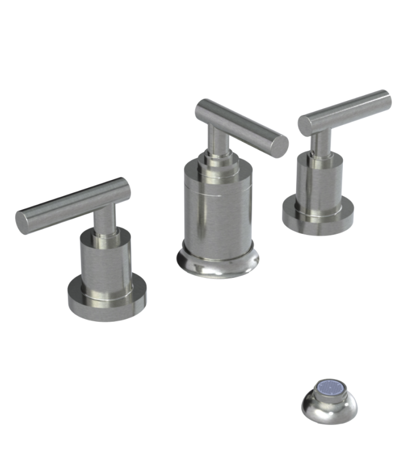 Rubinet 6CGNL Bidet Fitting With Spray, Diverter, With Vacuum Breaker (Less Drain)