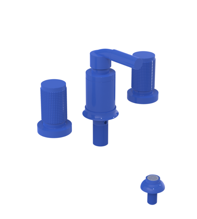 Rubinet 6CHOR Bidet Fitting With Spray, Diverter, With Vacuum Breaker (Less Drain)