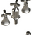 Rubinet 6CHXC Bidet Fitting With Spray, Diverter, With Vacuum Breaker (Less Drain)
