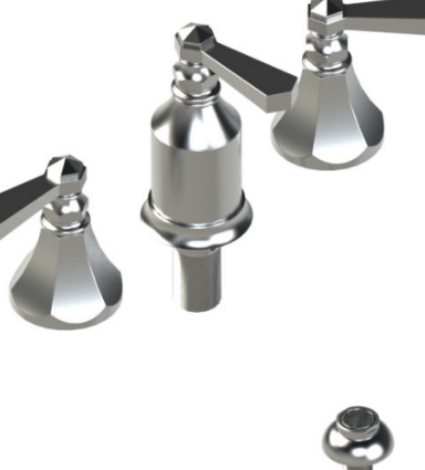 Rubinet 6CHXL Bidet Fitting With Spray, Diverter, With Vacuum Breaker (Less Drain)