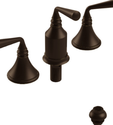 Rubinet 6CJSL Bidet Fitting With Spray, Diverter, With Vacuum Breaker (Less Drain)