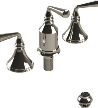 Rubinet 6CJSL Bidet Fitting With Spray, Diverter, With Vacuum Breaker (Less Drain)