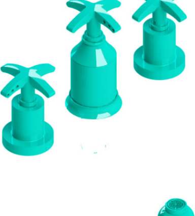 Rubinet 6CLAC Bidet Fitting With Spray, Diverter, With Vacuum Breaker (Less Drain)