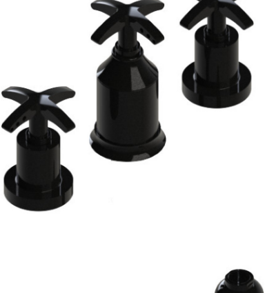 Rubinet 6CLAC Bidet Fitting With Spray, Diverter, With Vacuum Breaker (Less Drain)