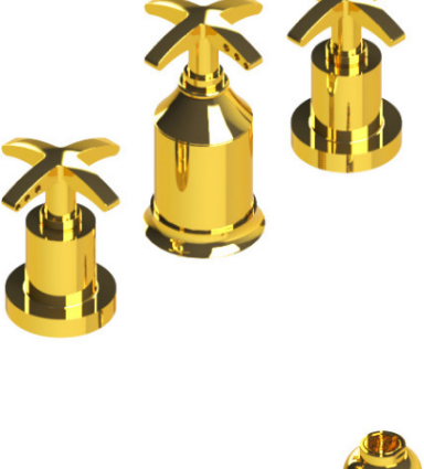 Rubinet 6CLAC Bidet Fitting With Spray, Diverter, With Vacuum Breaker (Less Drain)