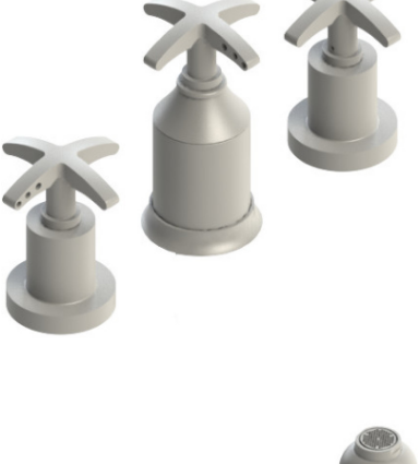 Rubinet 6CLAC Bidet Fitting With Spray, Diverter, With Vacuum Breaker (Less Drain)