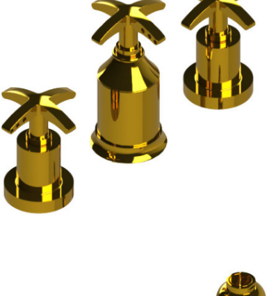 Rubinet 6CLAC Bidet Fitting With Spray, Diverter, With Vacuum Breaker (Less Drain)