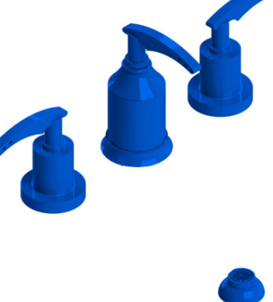 Rubinet 6CLAL Bidet Fitting With Spray, Diverter, With Vacuum Breaker (Less Drain)