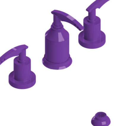 Rubinet 6CLAL Bidet Fitting With Spray, Diverter, With Vacuum Breaker (Less Drain)
