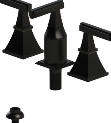 Rubinet 6CMQL Bidet Fitting With Spray, Diverter, With Vacuum Breaker (Less Drain)