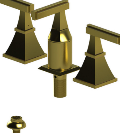 Rubinet 6CMQL Bidet Fitting With Spray, Diverter, With Vacuum Breaker (Less Drain)