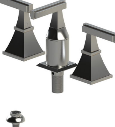 Rubinet 6CMQL Bidet Fitting With Spray, Diverter, With Vacuum Breaker (Less Drain)