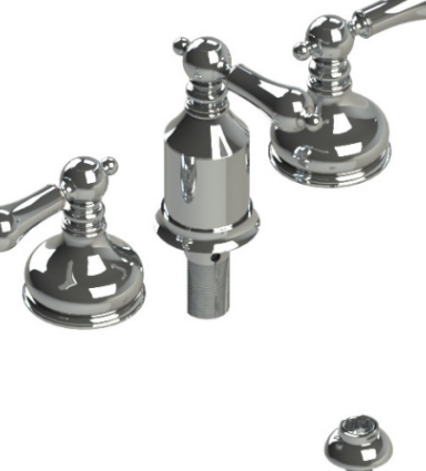 Rubinet 6CRML Bidet Fitting With Spray, Diverter, With Vacuum Breaker (Less Drain)