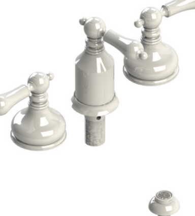 Rubinet 6CRML Bidet Fitting With Spray, Diverter, With Vacuum Breaker (Less Drain)