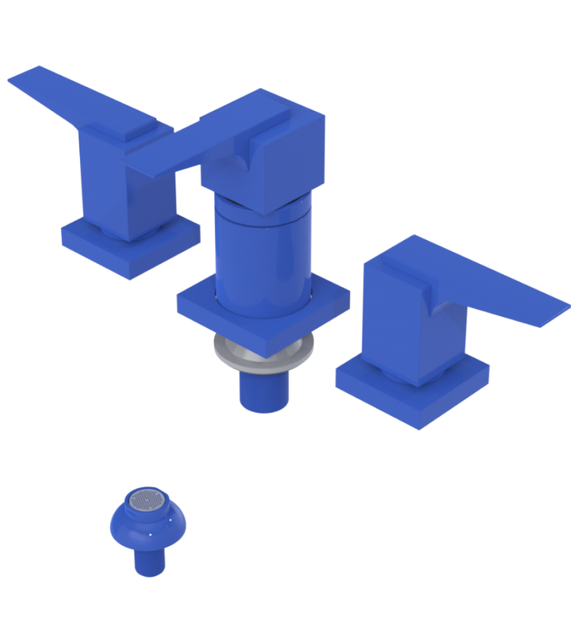 Rubinet 6CRSL Bidet Fitting With Spray, Diverter And Vacuum Breaker (Less Drain