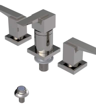 Rubinet 6CRSL Bidet Fitting With Spray, Diverter And Vacuum Breaker (Less Drain