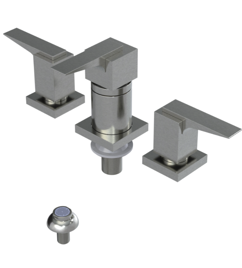 Rubinet 6CRSL Bidet Fitting With Spray, Diverter And Vacuum Breaker (Less Drain