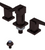 Rubinet 6CRSL Bidet Fitting With Spray, Diverter And Vacuum Breaker (Less Drain