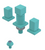 Rubinet 6CRSQ Bidet Fitting With Spray, Diverter And Vacuum Breaker (Less Drain