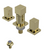 Rubinet 6CRSQ Bidet Fitting With Spray, Diverter And Vacuum Breaker (Less Drain