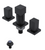 Rubinet 6CRSQ Bidet Fitting With Spray, Diverter And Vacuum Breaker (Less Drain