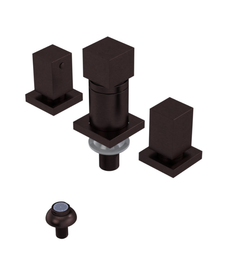 Rubinet 6CRSQ Bidet Fitting With Spray, Diverter And Vacuum Breaker (Less Drain