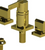 Rubinet 6CRTQ Bidet Fitting With Spray, Diverter, With Vacuum Breaker (Less Drain)
