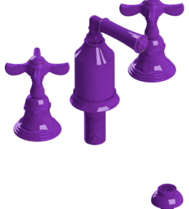 Rubinet 6CRVC Bidet Fitting With Spray, Diverter, With Vacuum Breaker (Less Drain)