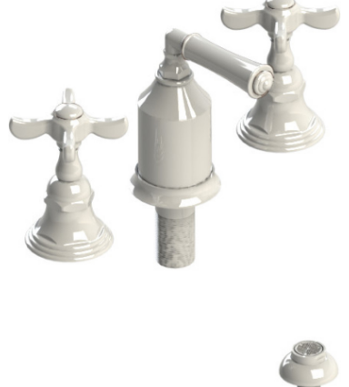 Rubinet 6CRVC Bidet Fitting With Spray, Diverter, With Vacuum Breaker (Less Drain)