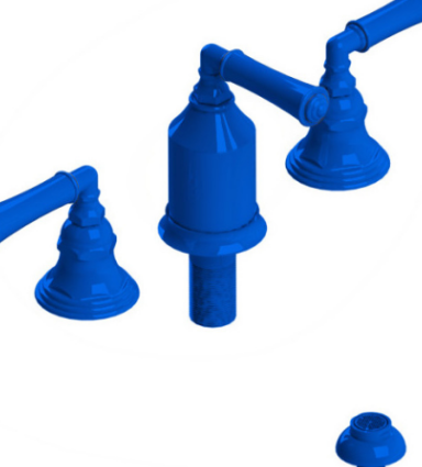 Rubinet 6CRVL Bidet Fitting With Spray, Diverter, With Vacuum Breaker (Less Drain)