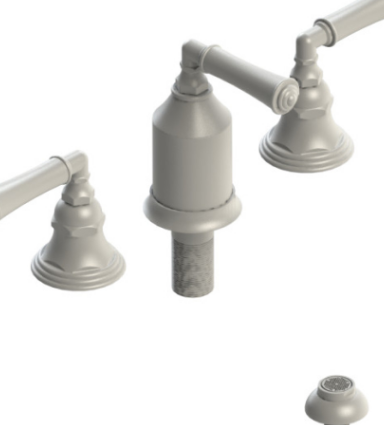 Rubinet 6CRVL Bidet Fitting With Spray, Diverter, With Vacuum Breaker (Less Drain)