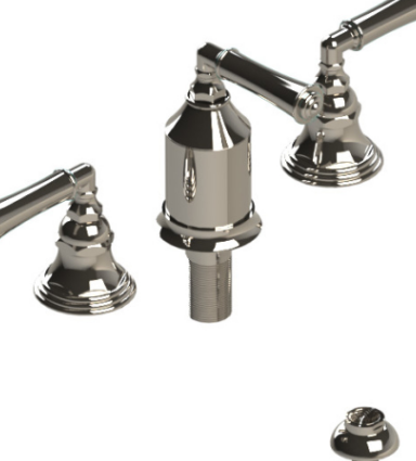 Rubinet 6CRVL Bidet Fitting With Spray, Diverter, With Vacuum Breaker (Less Drain)