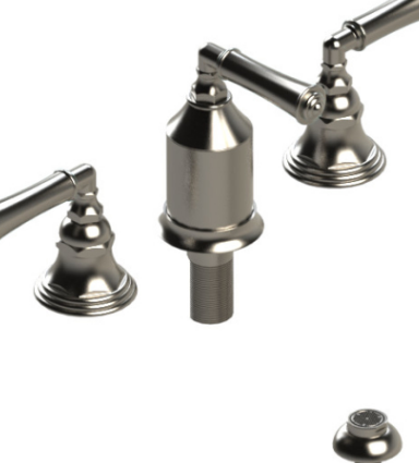 Rubinet 6CRVL Bidet Fitting With Spray, Diverter, With Vacuum Breaker (Less Drain)