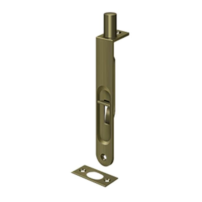 Deltana 6FBR 6 Flush Bolt, HD Round