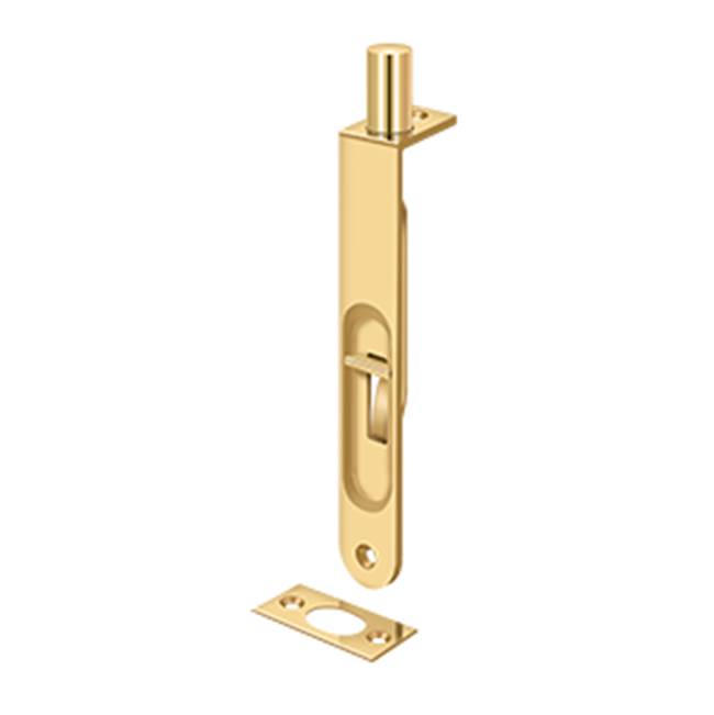 Deltana 6FBR 6 Flush Bolt, HD Round