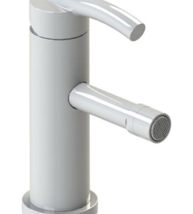 Rubinet 6FHOL Single Hole Single Control Bidet Fitting (Less Drain)
