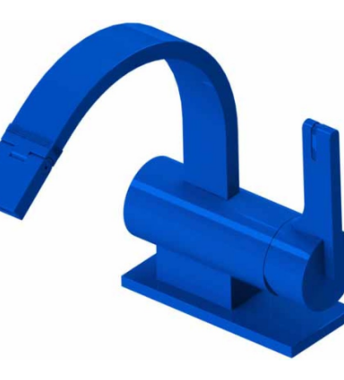 Rubinet 6FRTL Single Hole Single Control Bidet Fitting (Less Drain)