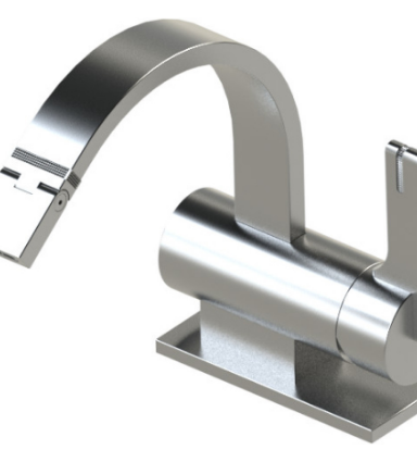 Rubinet 6FRTL Single Hole Single Control Bidet Fitting (Less Drain)