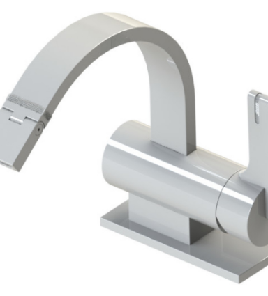 Rubinet 6FRTL Single Hole Single Control Bidet Fitting (Less Drain)
