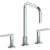 Watermark 70-7-RNK8 Rainey Deck Mounted 3 Hole Square Top Kitchen Faucet