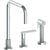 Watermark 70-7.1.3A-RNK8 Rainey Deck Mounted 3 Hole Square Top Kitchen Set - Includes Side Spray