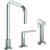Watermark 70-7.1.3A-RNK8 Rainey Deck Mounted 3 Hole Square Top Kitchen Set - Includes Side Spray
