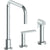 Watermark 70-7.1.3A-RNS4 Rainey Deck Mounted 3 Hole Square Top Kitchen Set - Includes Side Spray