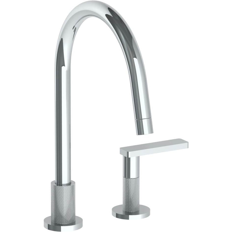 Watermark 70-7.1.3G-RNK8 Rainey Deck Mounted 2 Hole Gooseneck Kitchen Faucet