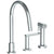 Watermark 70-7.1.3GA-RNS4 Rainey Deck Mounted 3 Hole Gooseneck Kitchen Set - Includes Side Spray